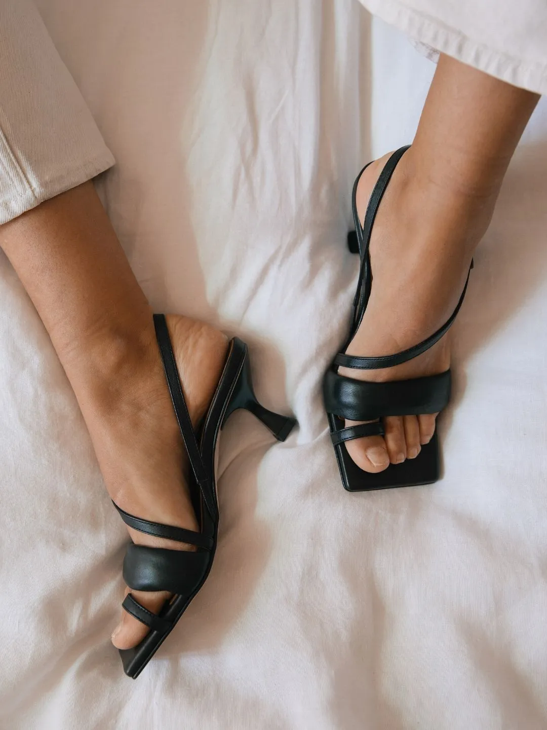 Asymmetric Straps In Black