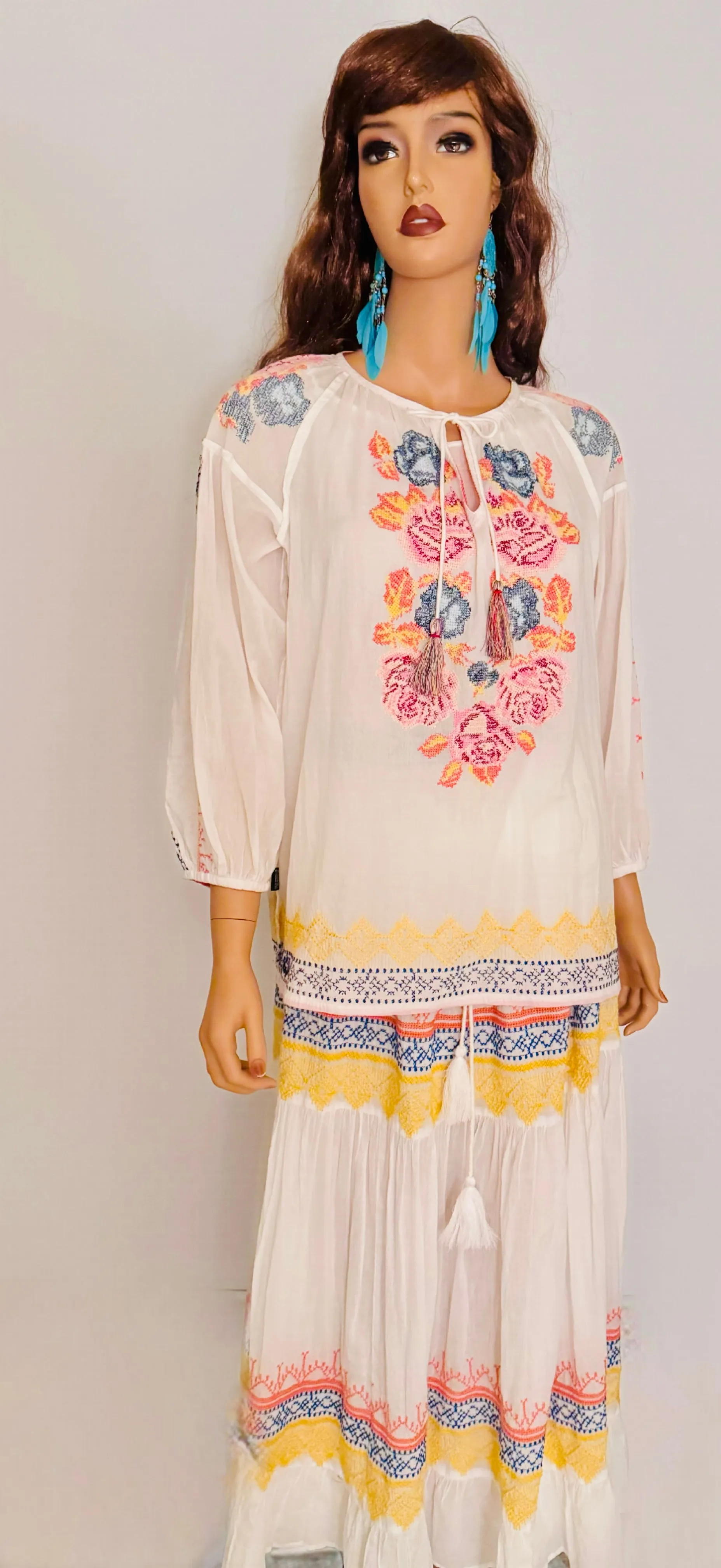 Beautiful Bohemian skirt and blouse