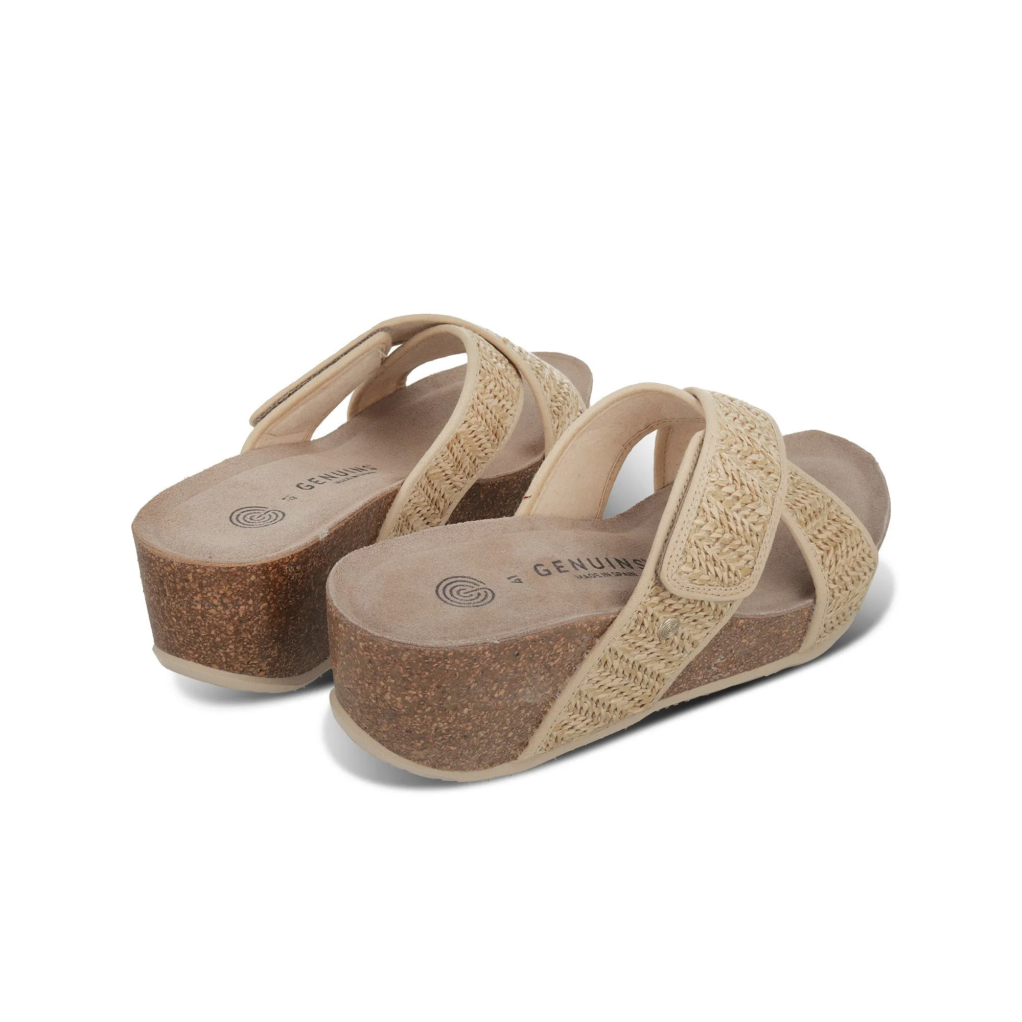 Benicasim Beige  Raffia Sandals