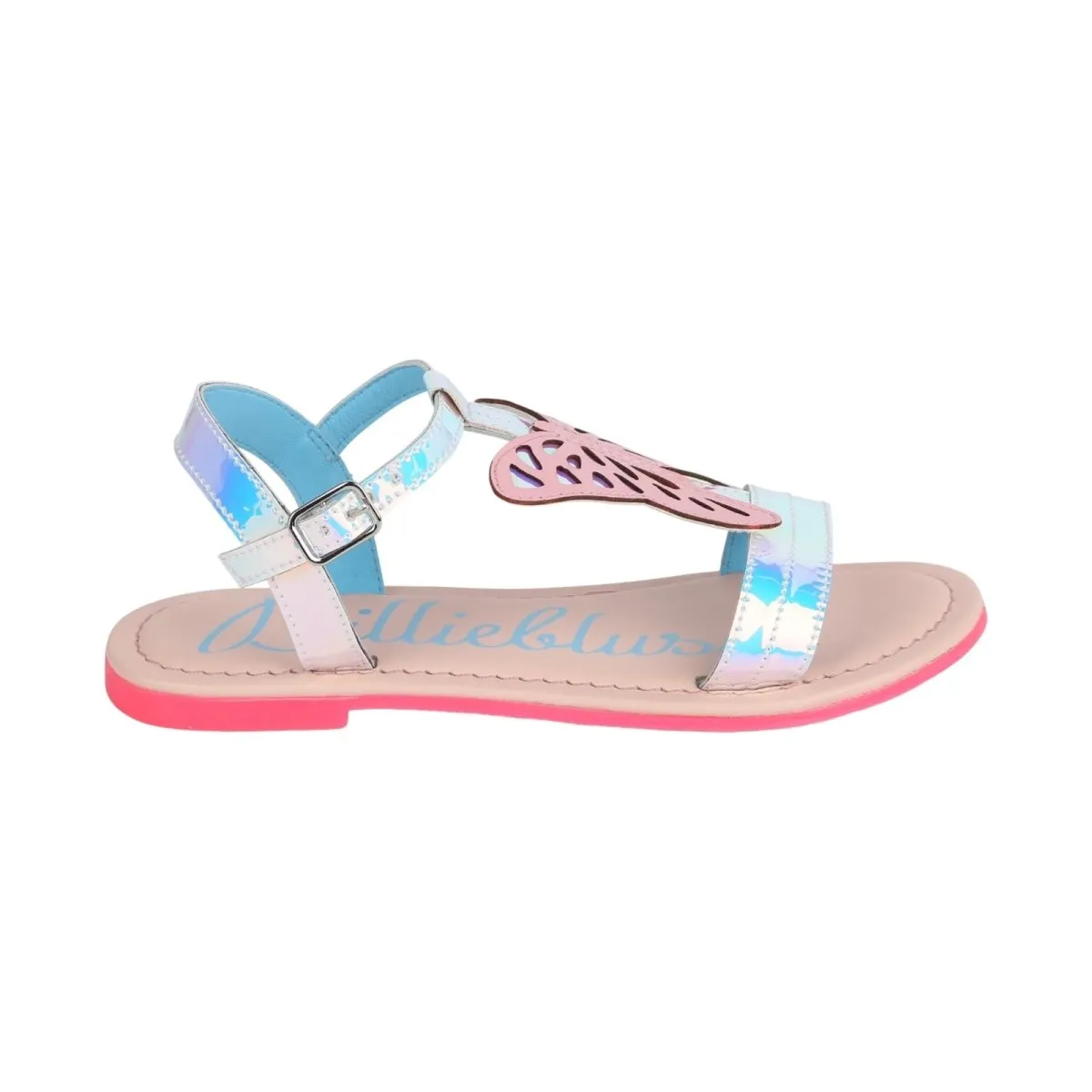 BUTTERFLY IRIDESCENT SANDALS