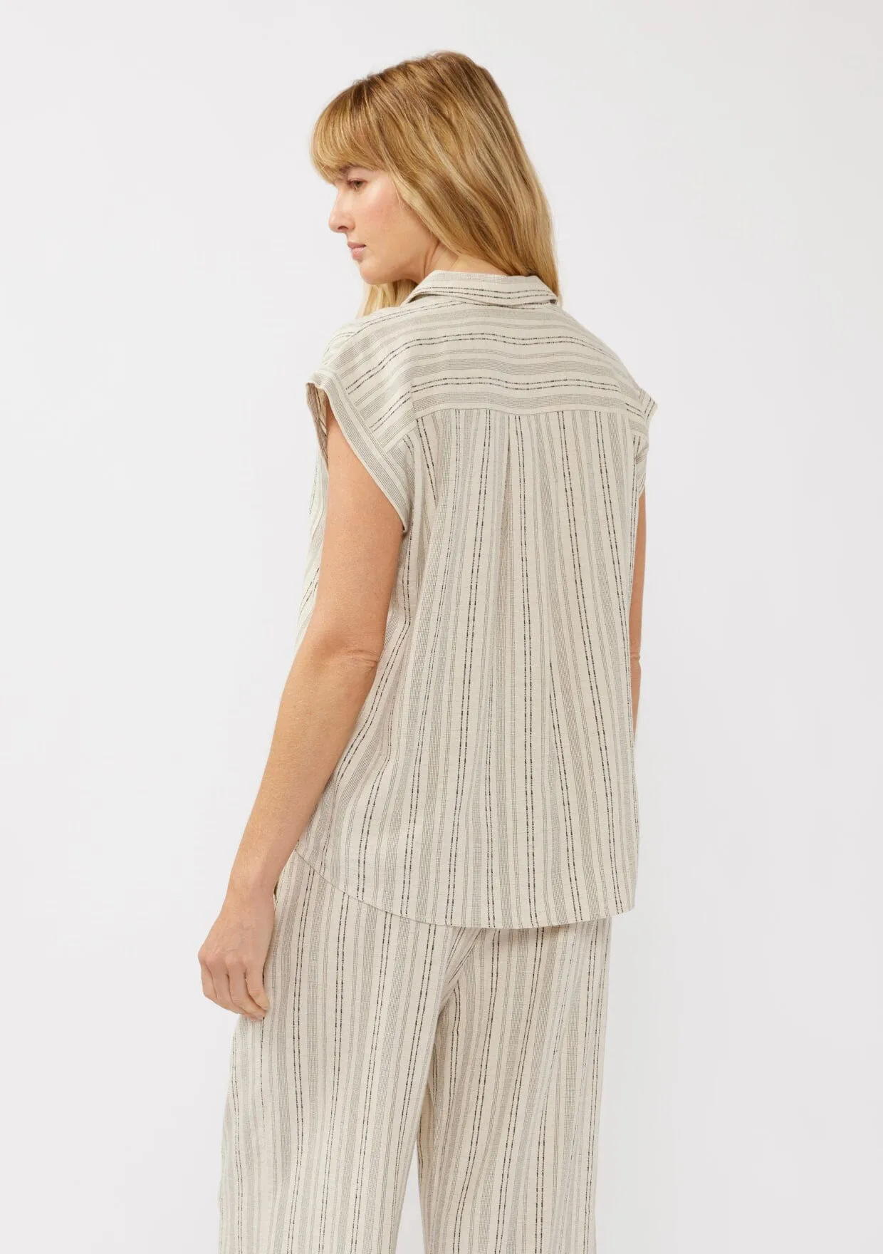 Carefree Escape Striped Camp Shirt