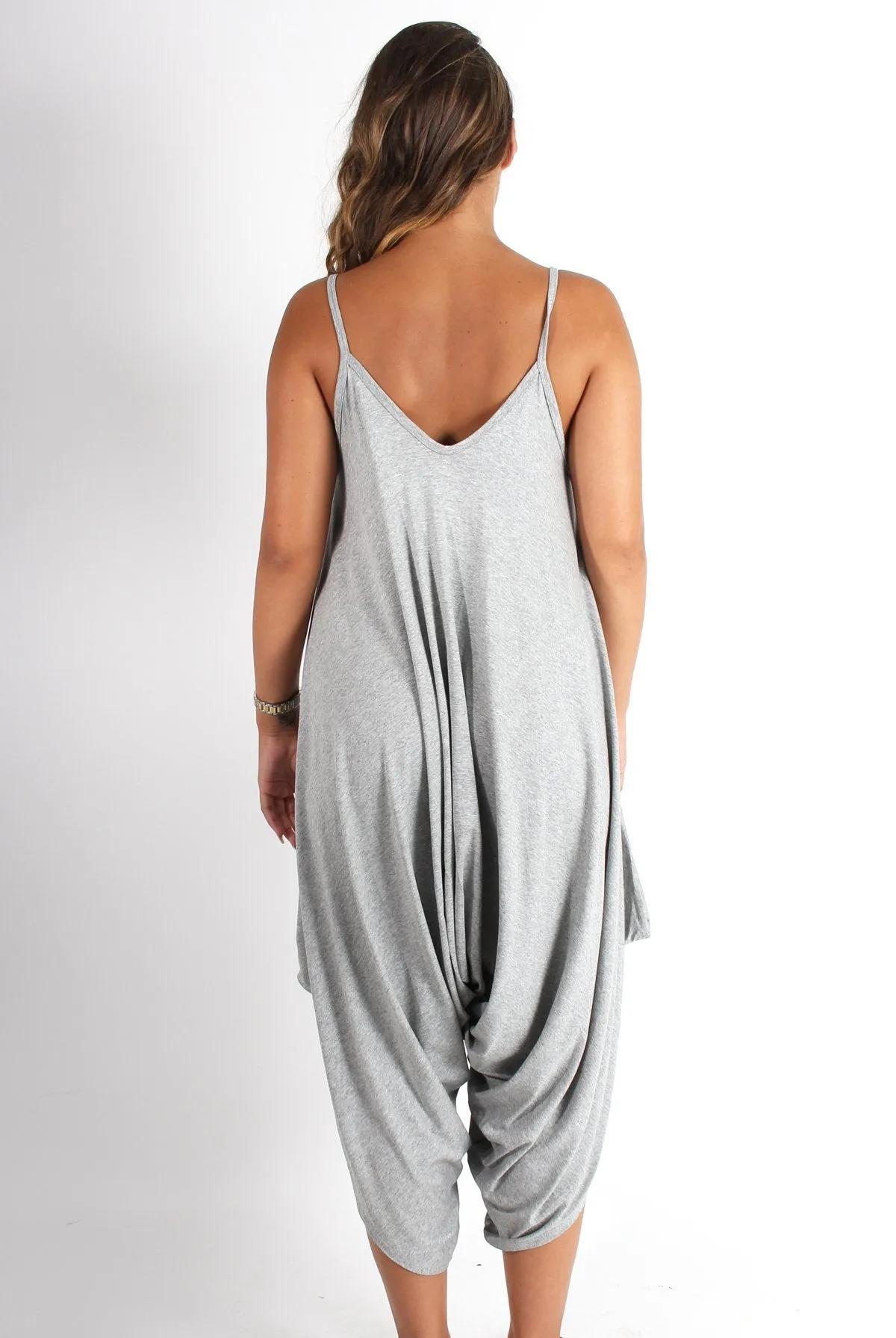 Chloe Grey Oversized Slouch Jumpsuit