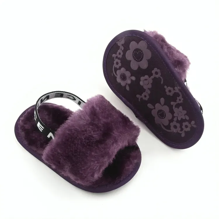 Comfy Plush Cotton Baby Sandals