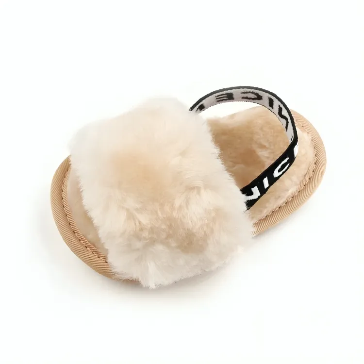 Comfy Plush Cotton Baby Sandals