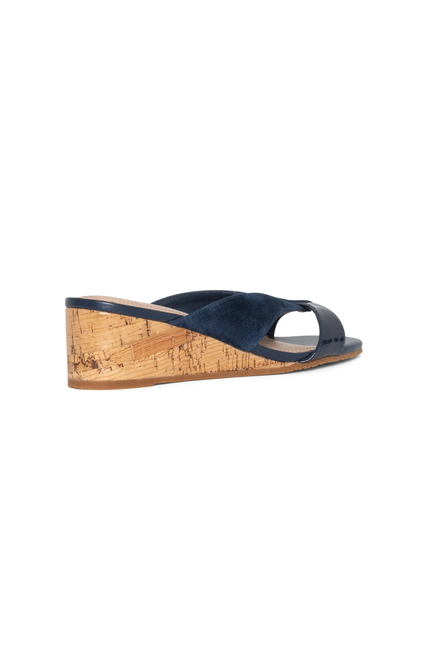 Contessa Wedge Sandals - Navy