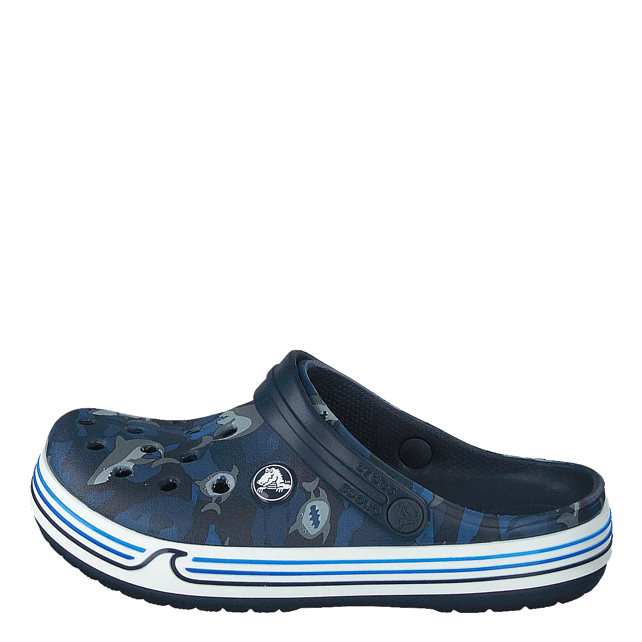 Crocband Shark Clog Kids Navy