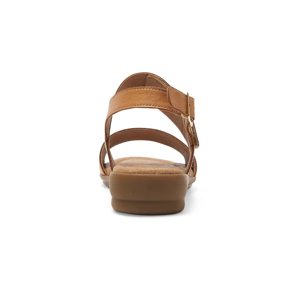 Darwin Wedge in Tan Leather