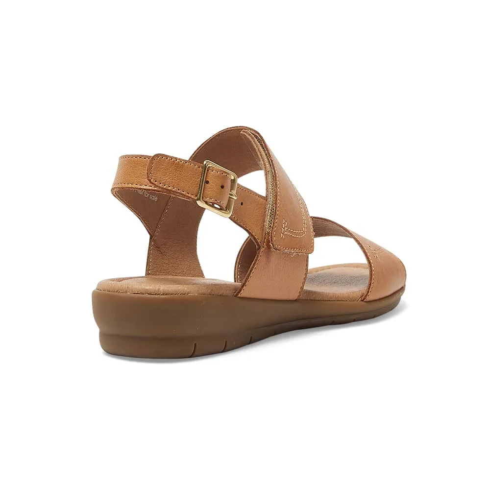 Darwin Wedge in Tan Leather