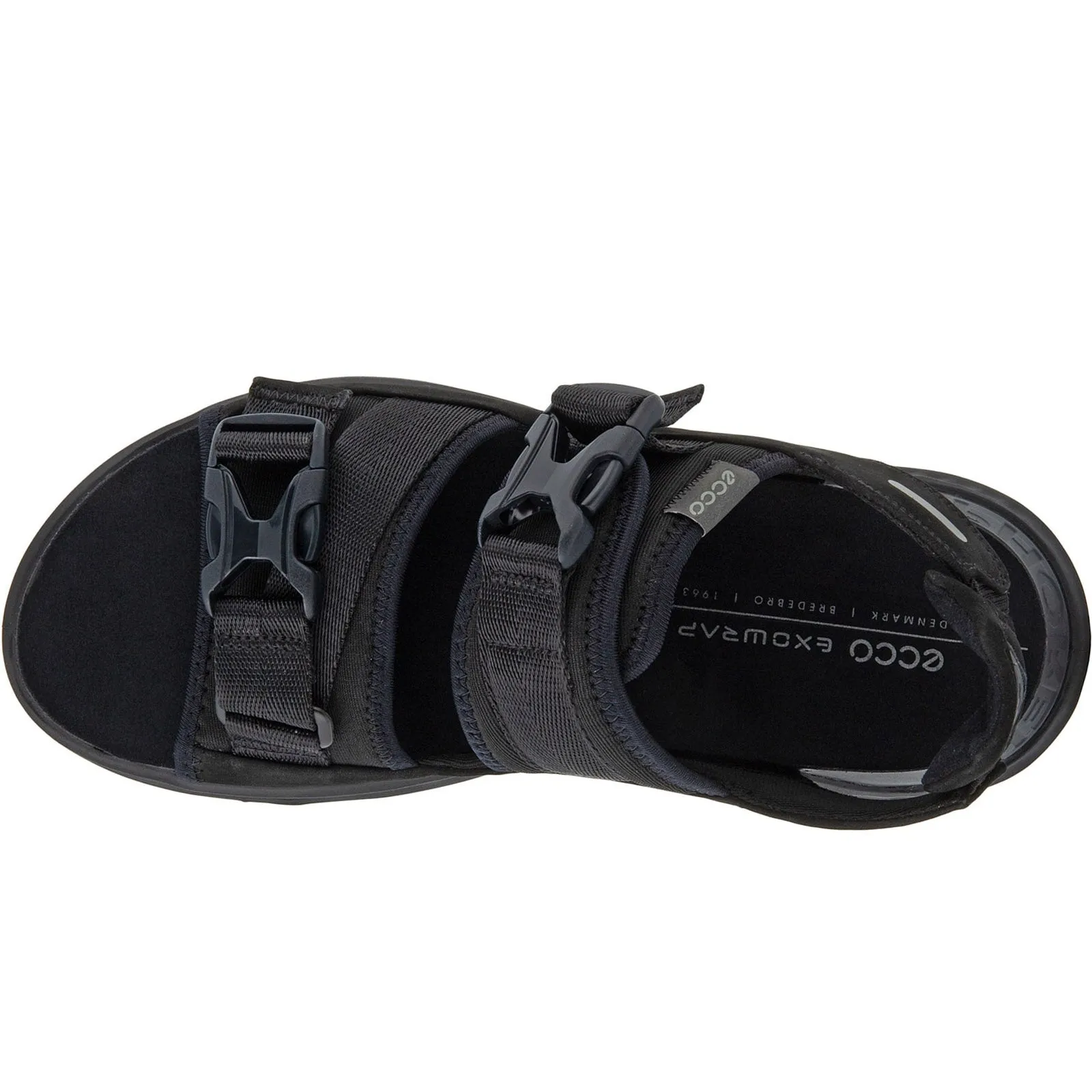 ECCO Mens Exowrap Walking Sandals - Black