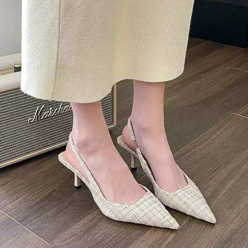 Elegant Pointed Toe High Heel Sandals for Women