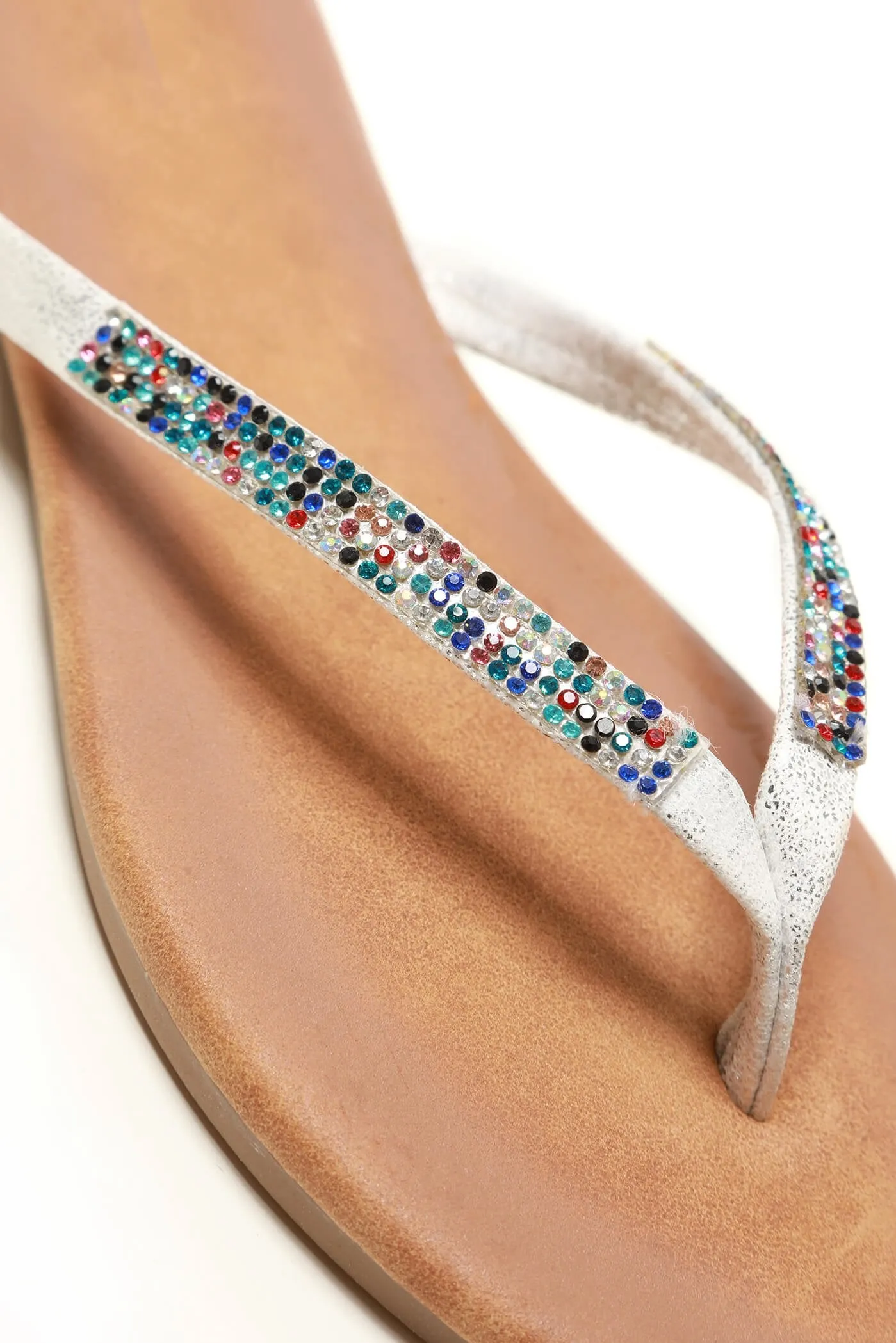 Emilia slip on multi toe post sandal