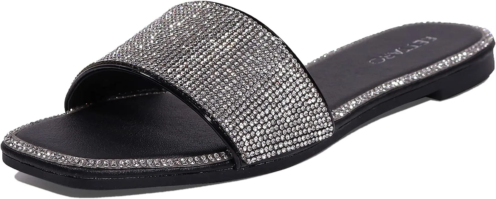 Encrusted Silver Sparkle Fashion Sandals