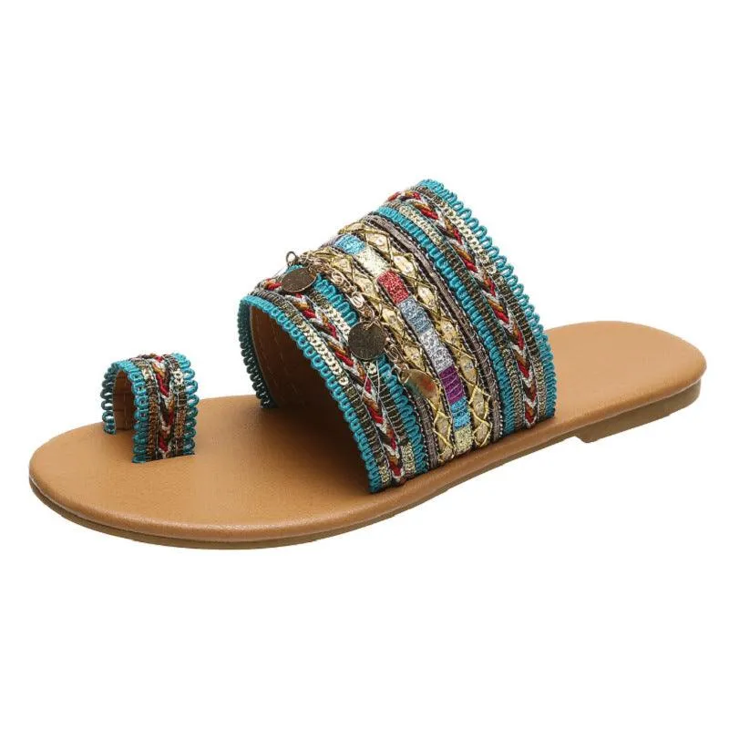 Flat Bohemian Sandals