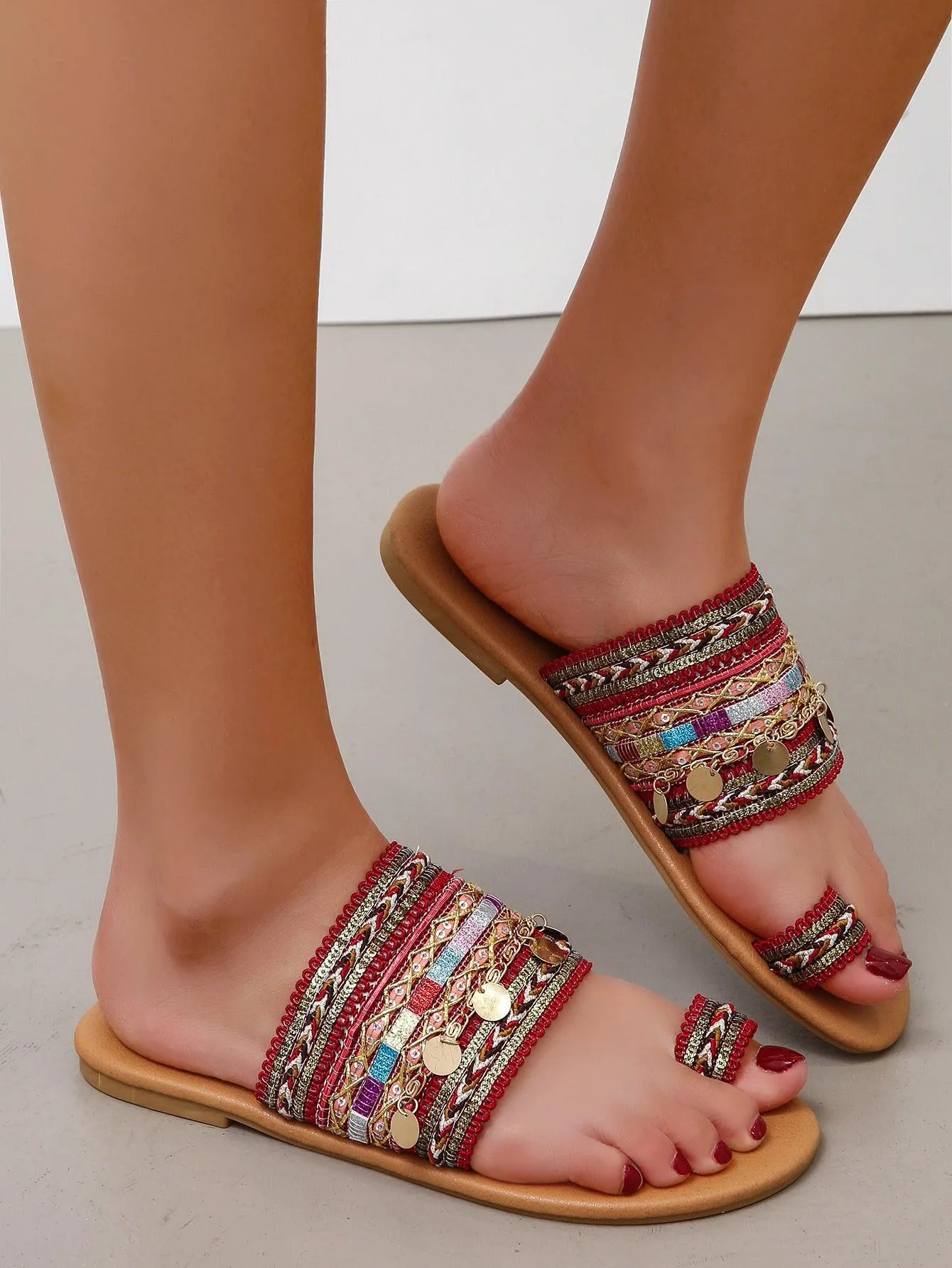 Flat Bohemian Sandals