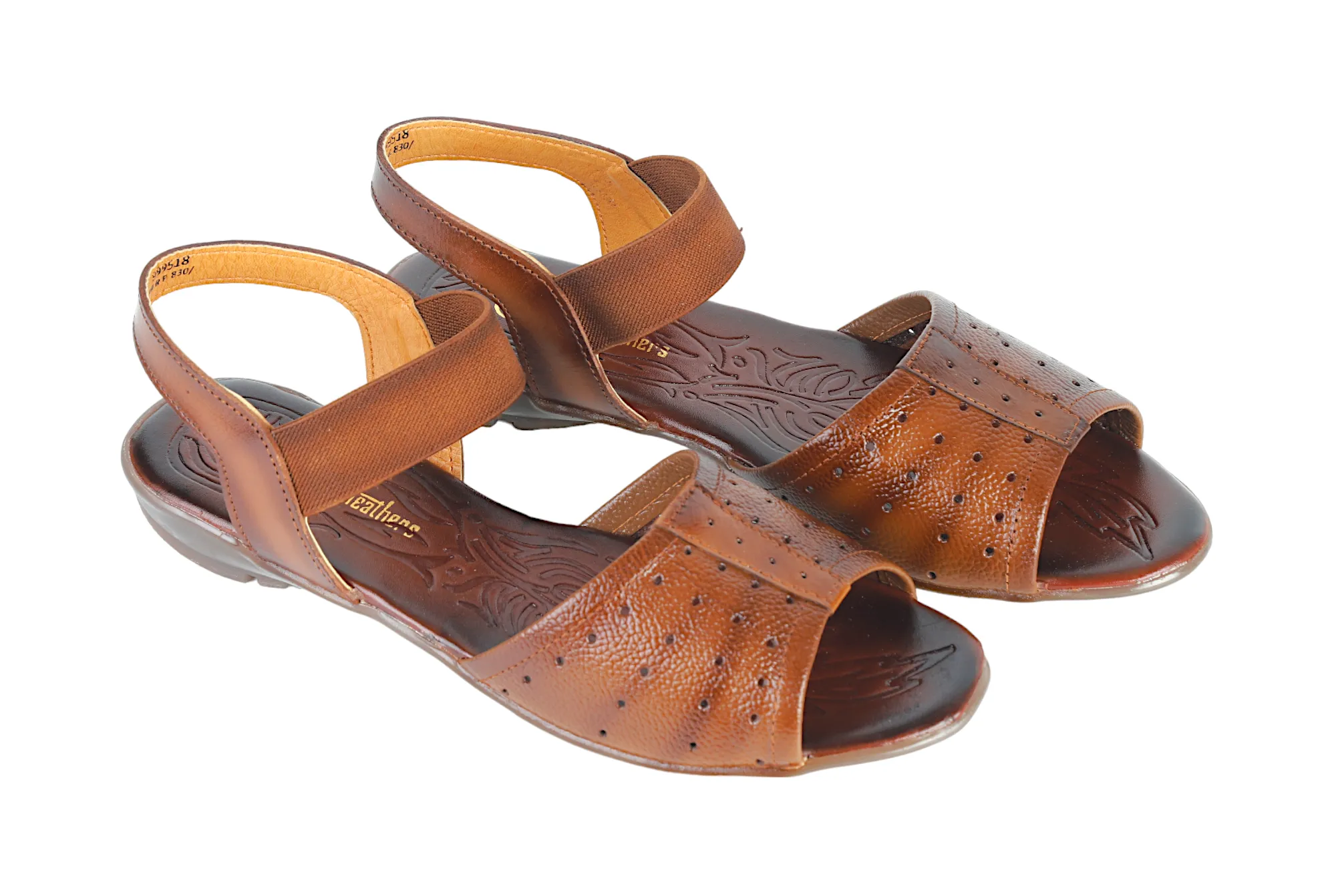 LADIES FLAT LEATHER SANDAL 999518