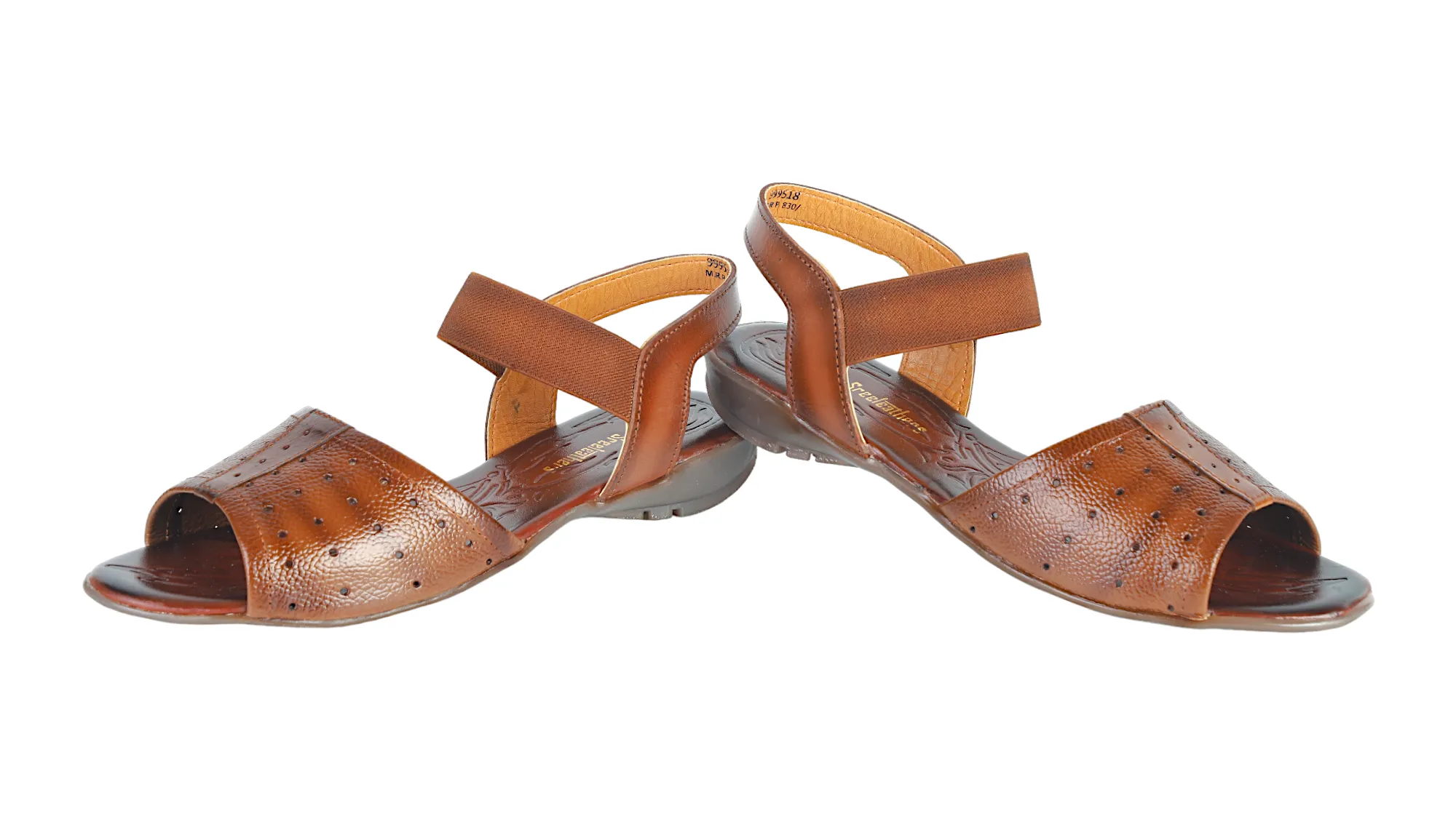 LADIES FLAT LEATHER SANDAL 999518