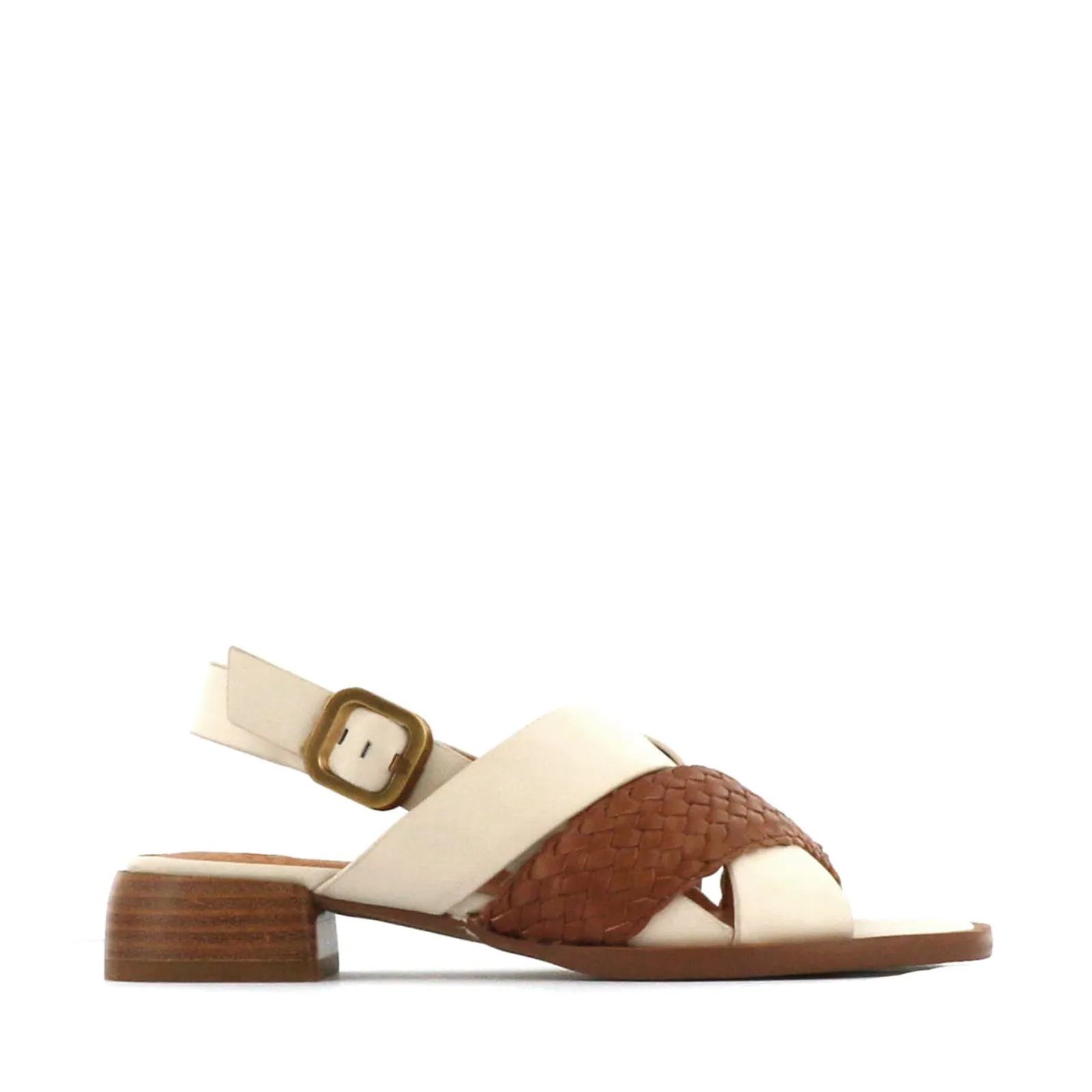 LATICIA BLOCK HEEL SANDAL LEATHER