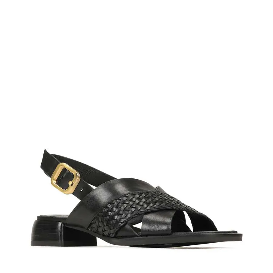 LATICIA BLOCK HEEL SANDAL LEATHER