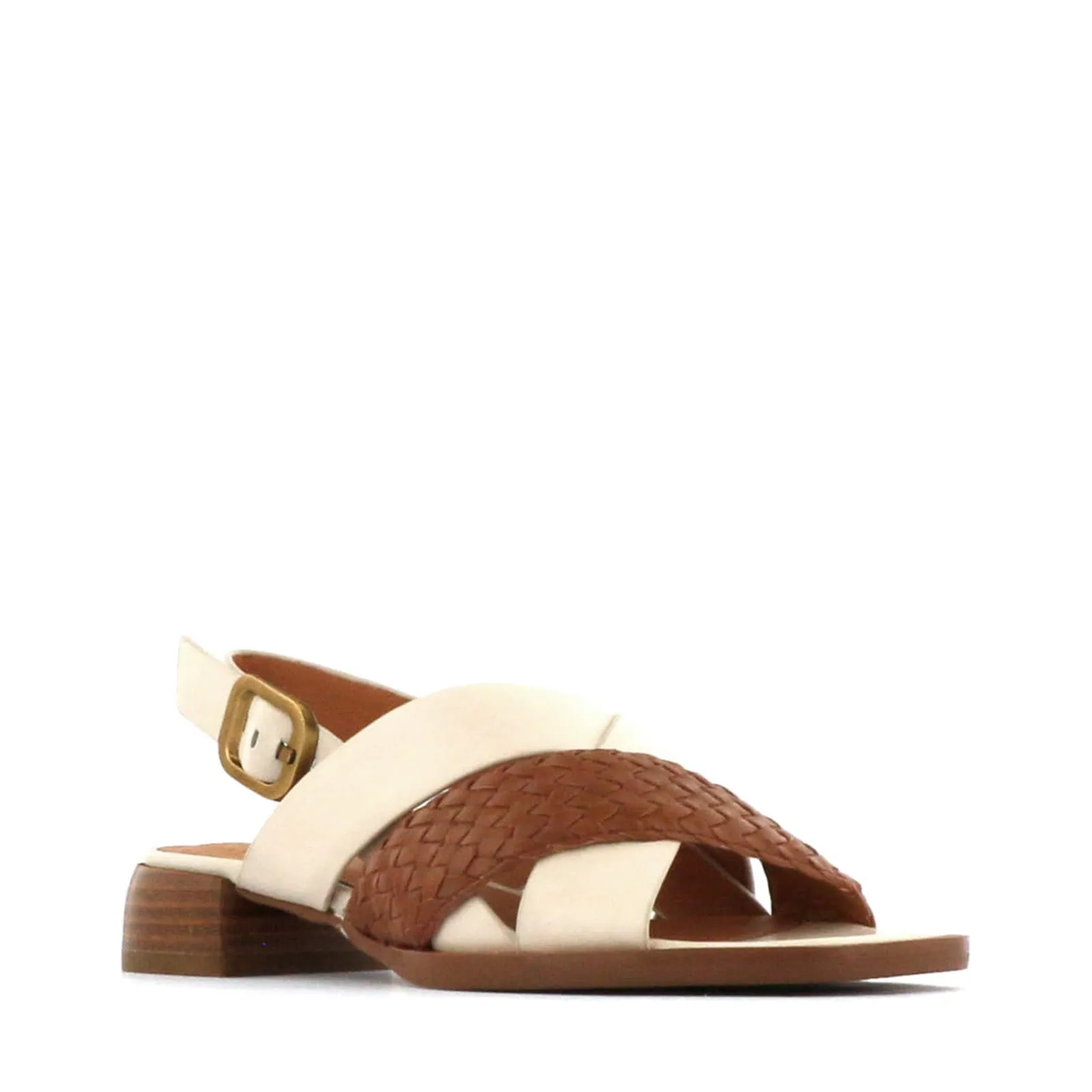 LATICIA BLOCK HEEL SANDAL LEATHER