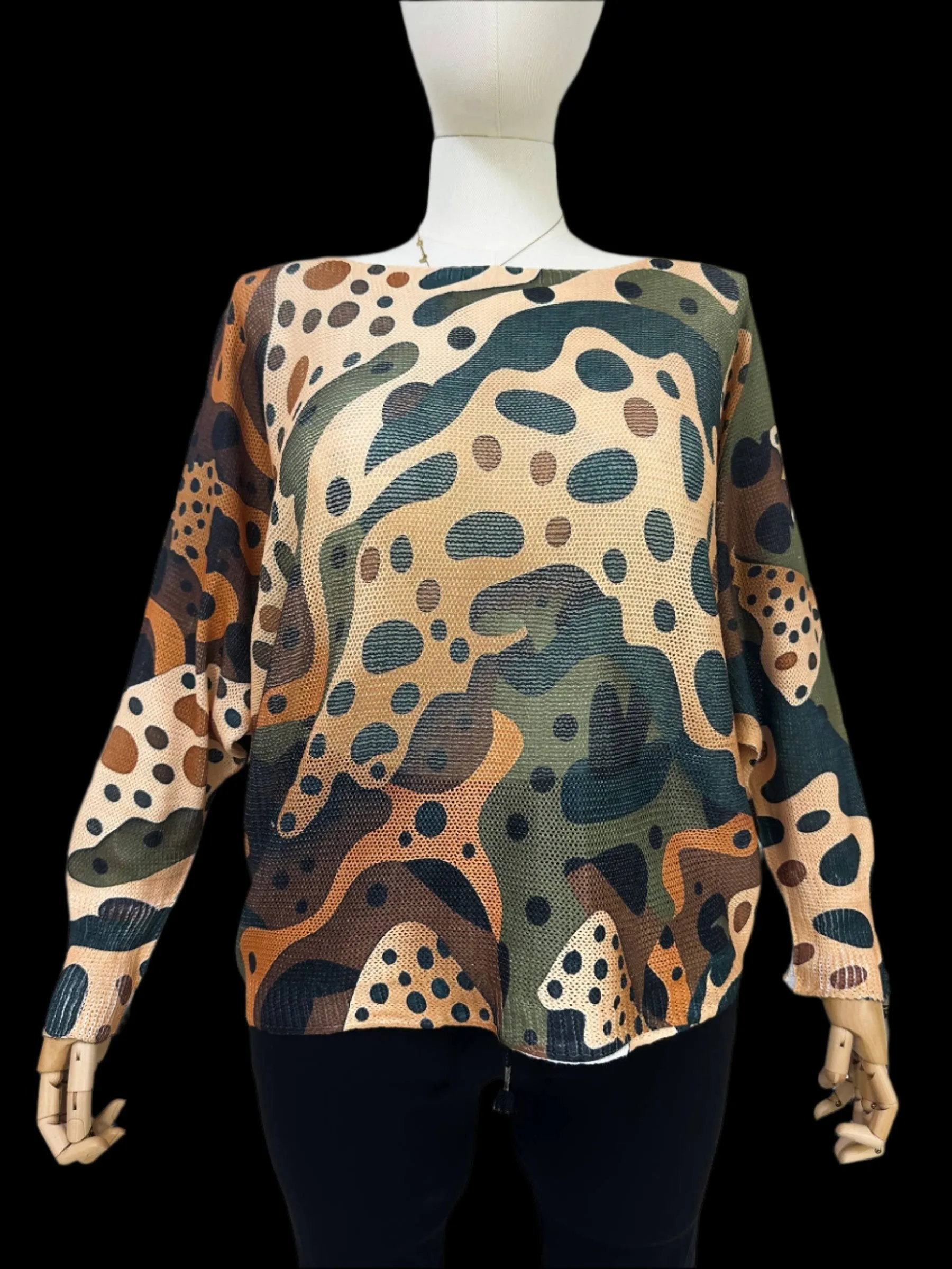 Leopard Love Mesh Sweater