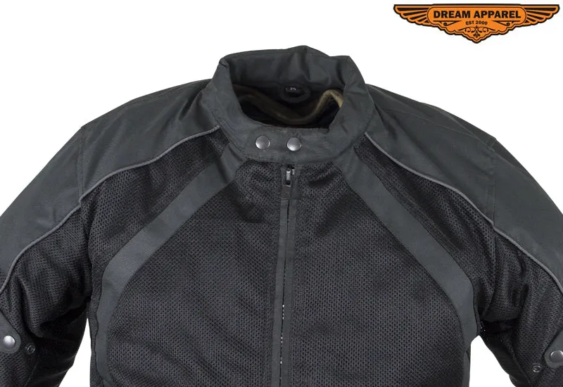 Lightweight Nylon & Mesh Motorcycle Jacket