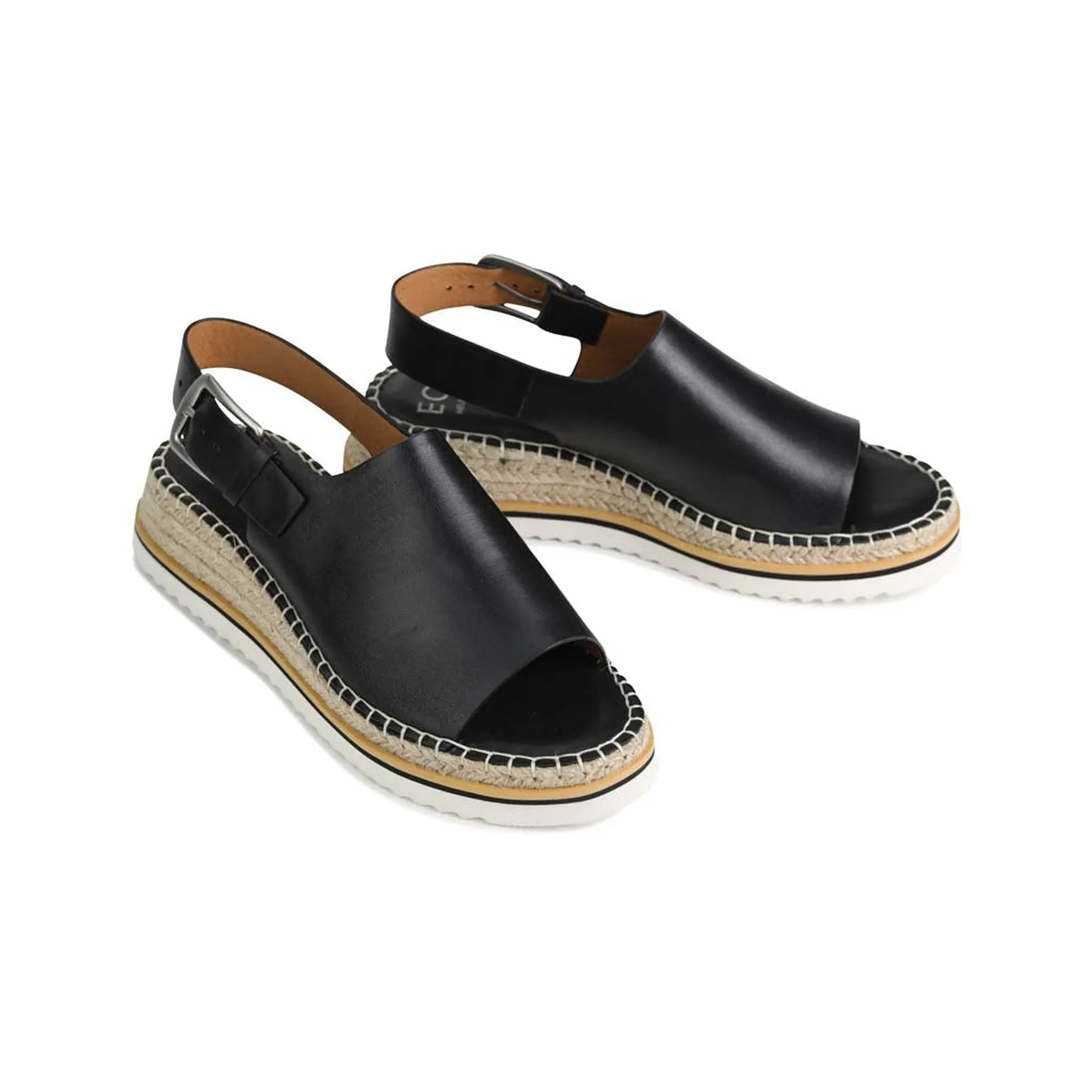 MARLA LEATHER ESPADRILLES SANDALS