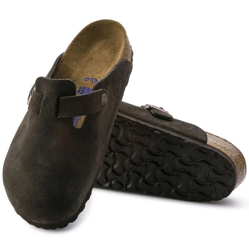 Men's Boston Soft Footbed Suede Leather (Mocha)