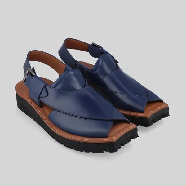 Mikaal C2R Mens Cowhide Rugged Leather Sandals Peshawari Chappal