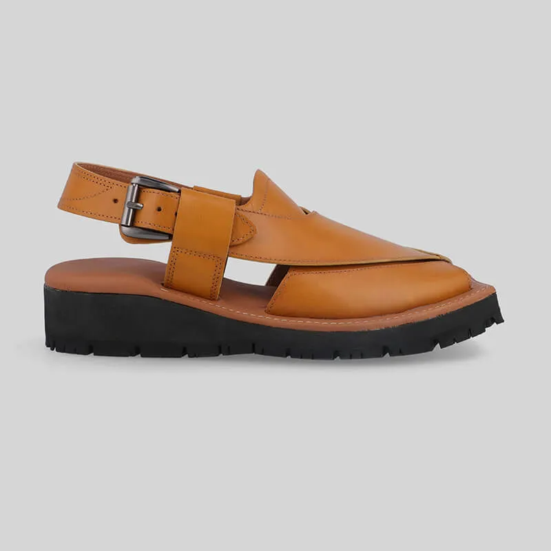 Mikaal C2R Mens Cowhide Rugged Leather Sandals Peshawari Chappal