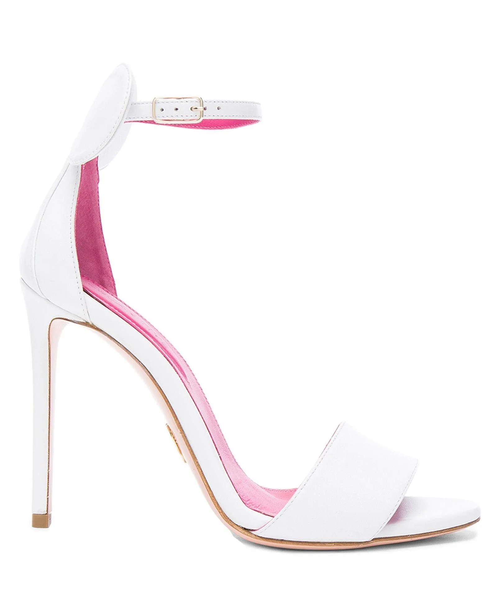 MINNIE LEATHER SANDALS IN WHITE