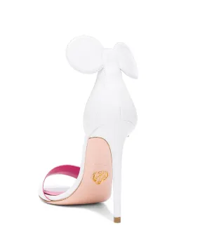 MINNIE LEATHER SANDALS IN WHITE