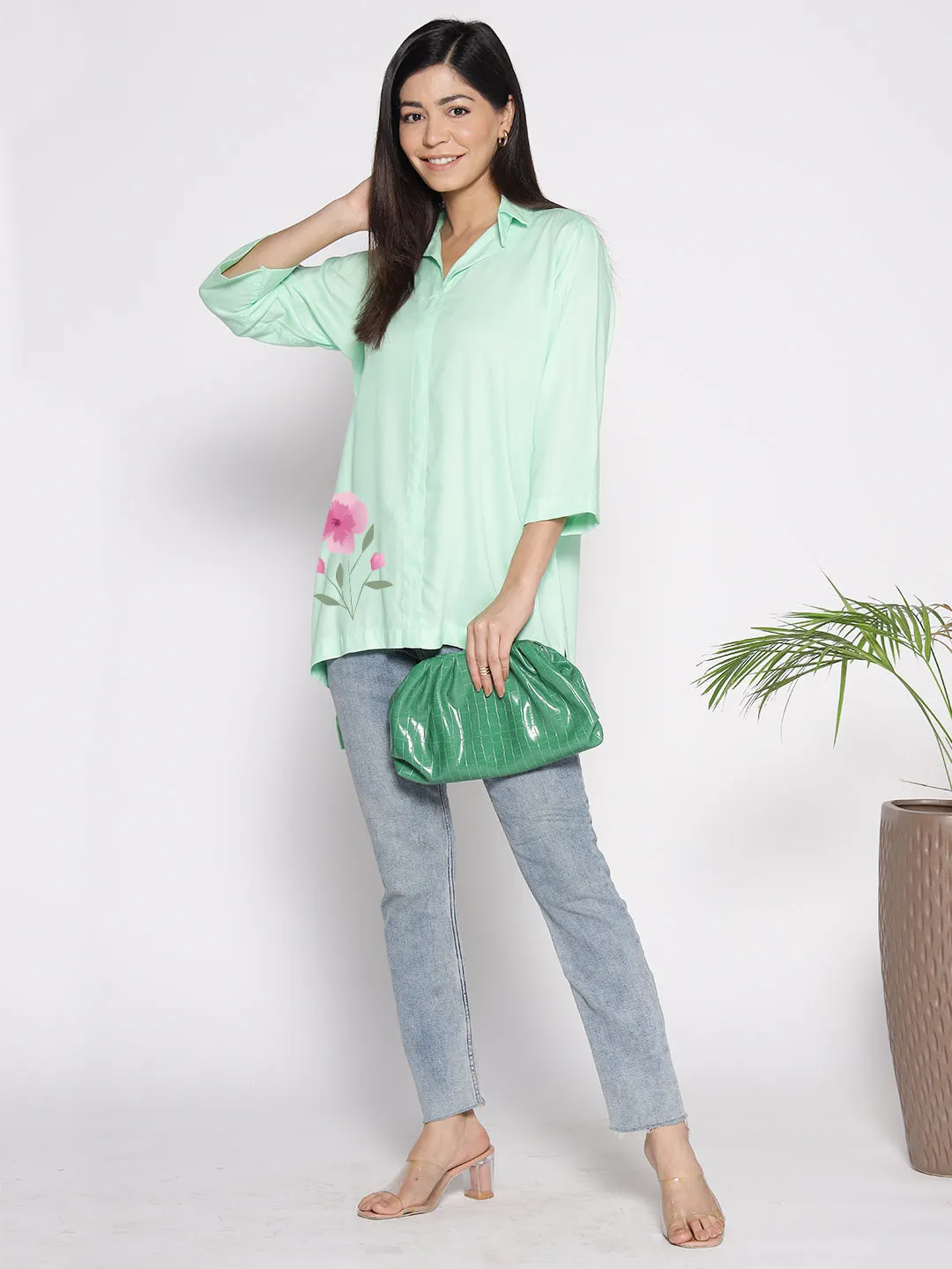 Mint Rayon ShirtTop - Satakieli