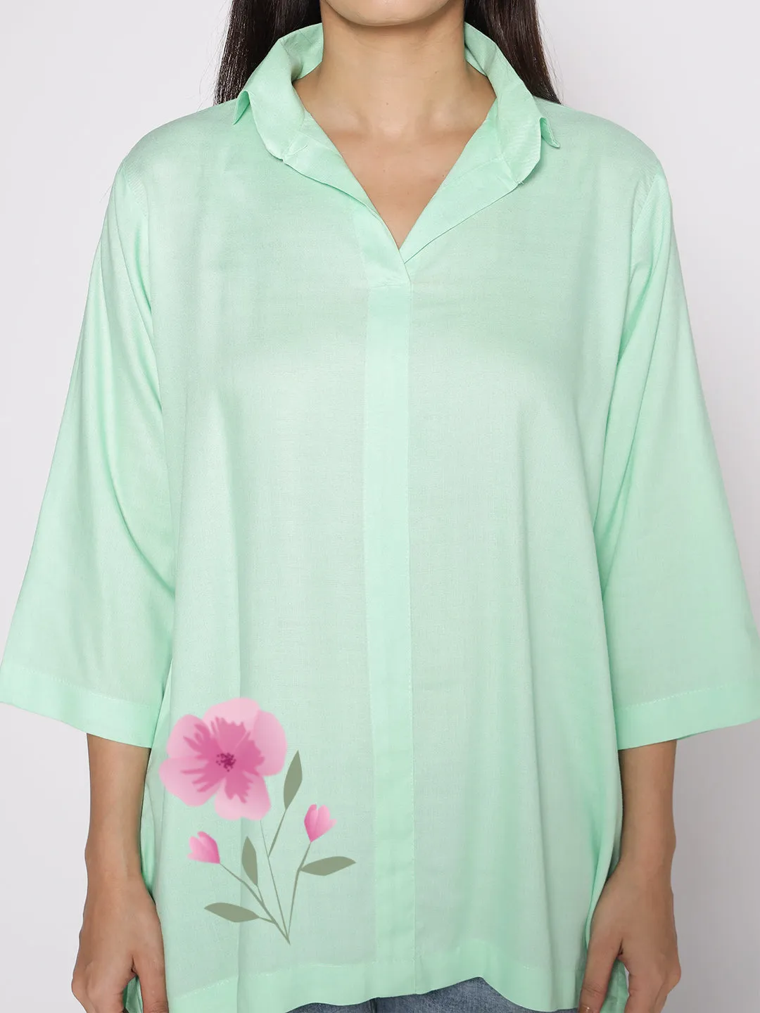 Mint Rayon ShirtTop - Satakieli