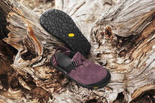 Mountain Clog - Leather Suede (Deep Plum)