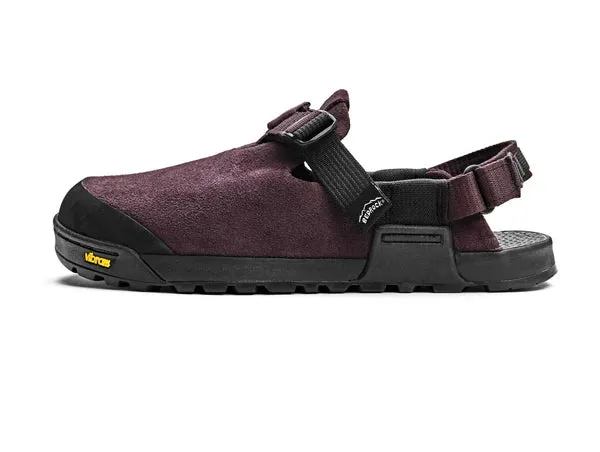 Mountain Clog - Leather Suede (Deep Plum)