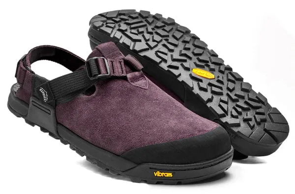 Mountain Clog - Leather Suede (Deep Plum)