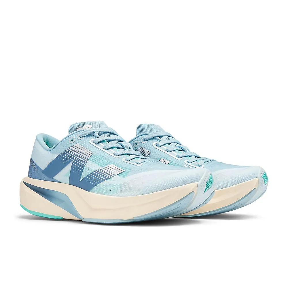 New Balance FuelCell Rebel v4 (Womens) -  Quarry Blue with Chrome Blue and Heron Blue