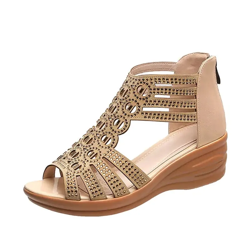 Orthopedic Sandal with Rhinestones