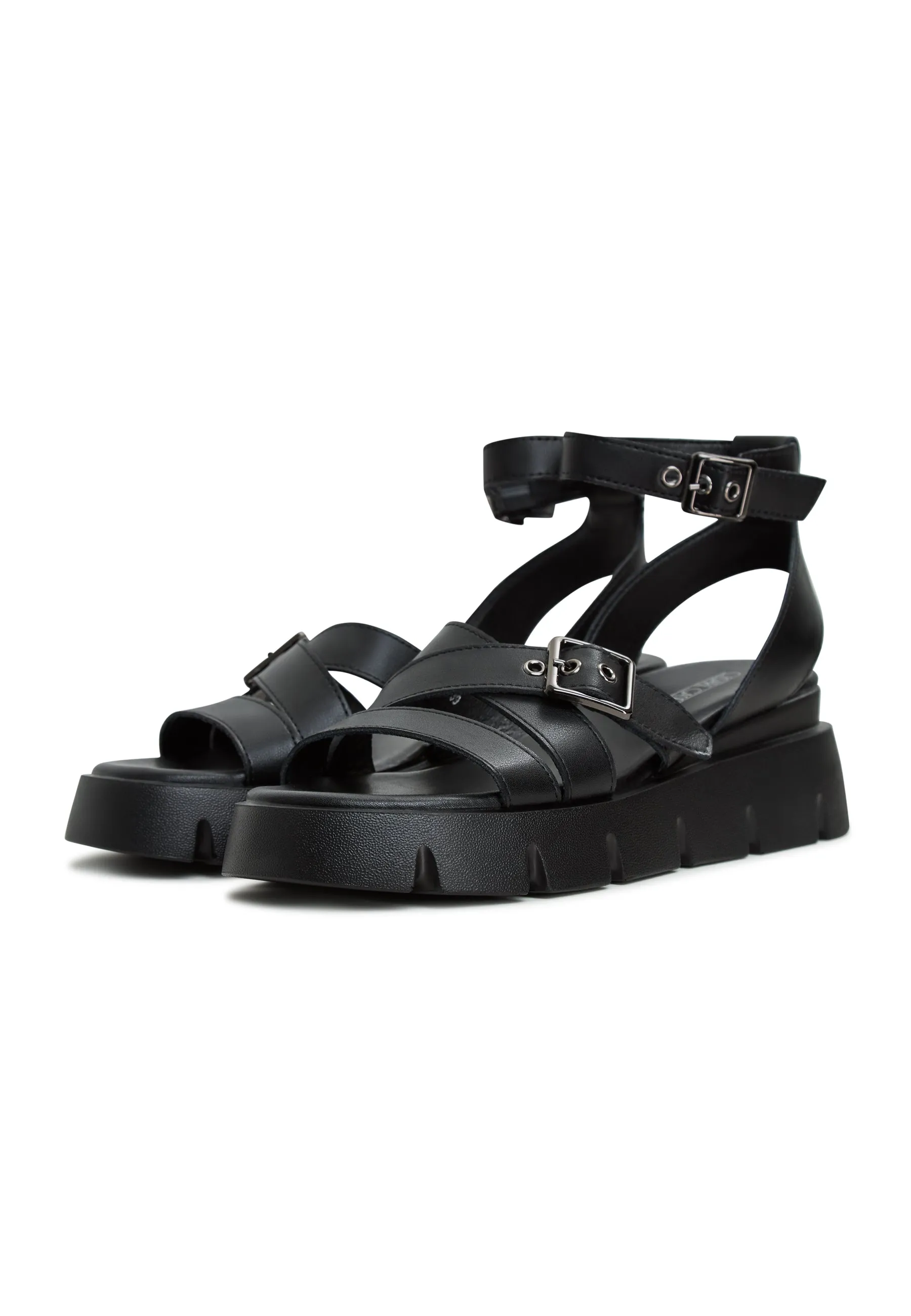 Platform Leather Sandals