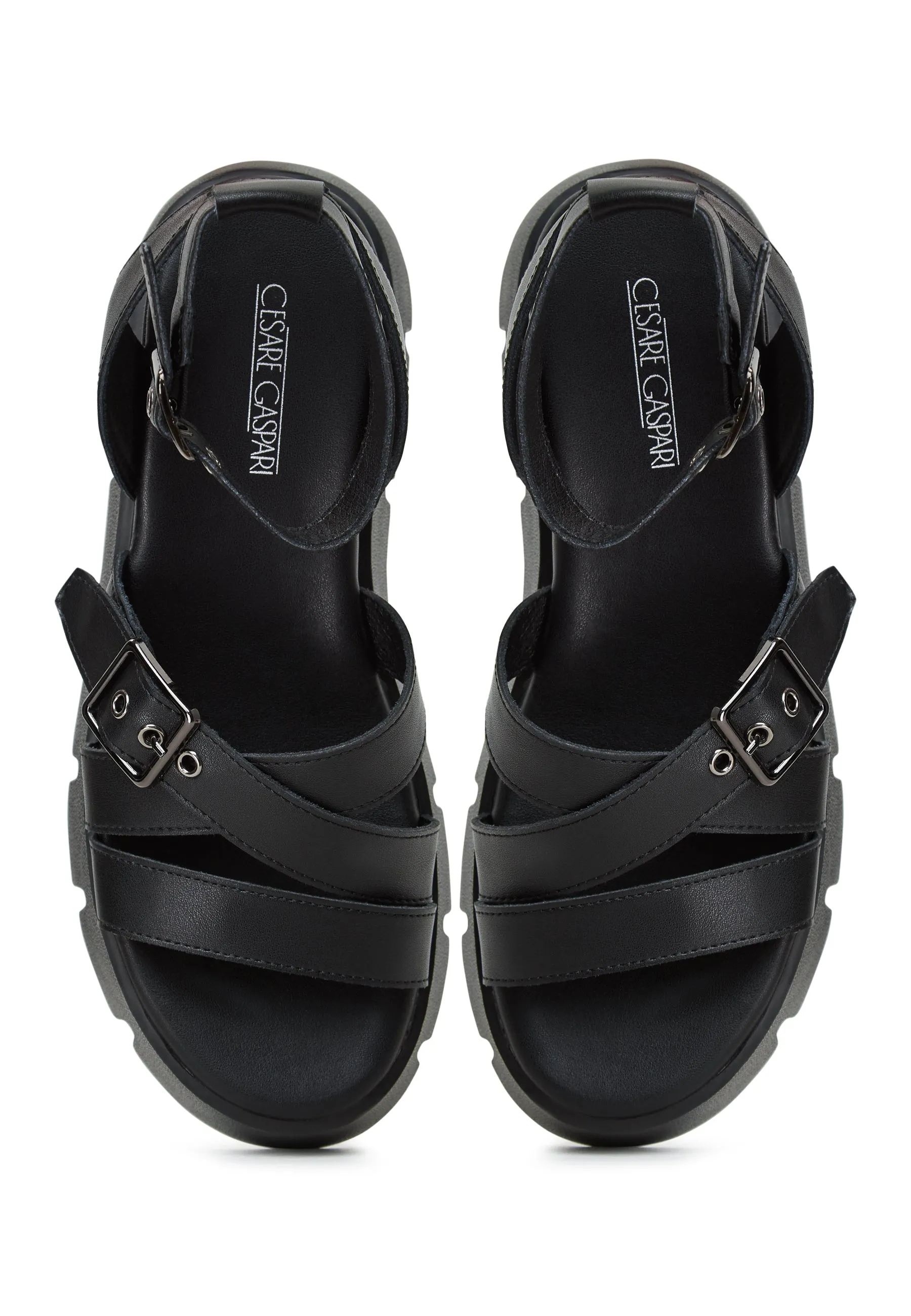 Platform Leather Sandals