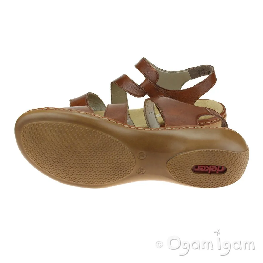 Rieker 659C724 Womens Reh Brown Sandal