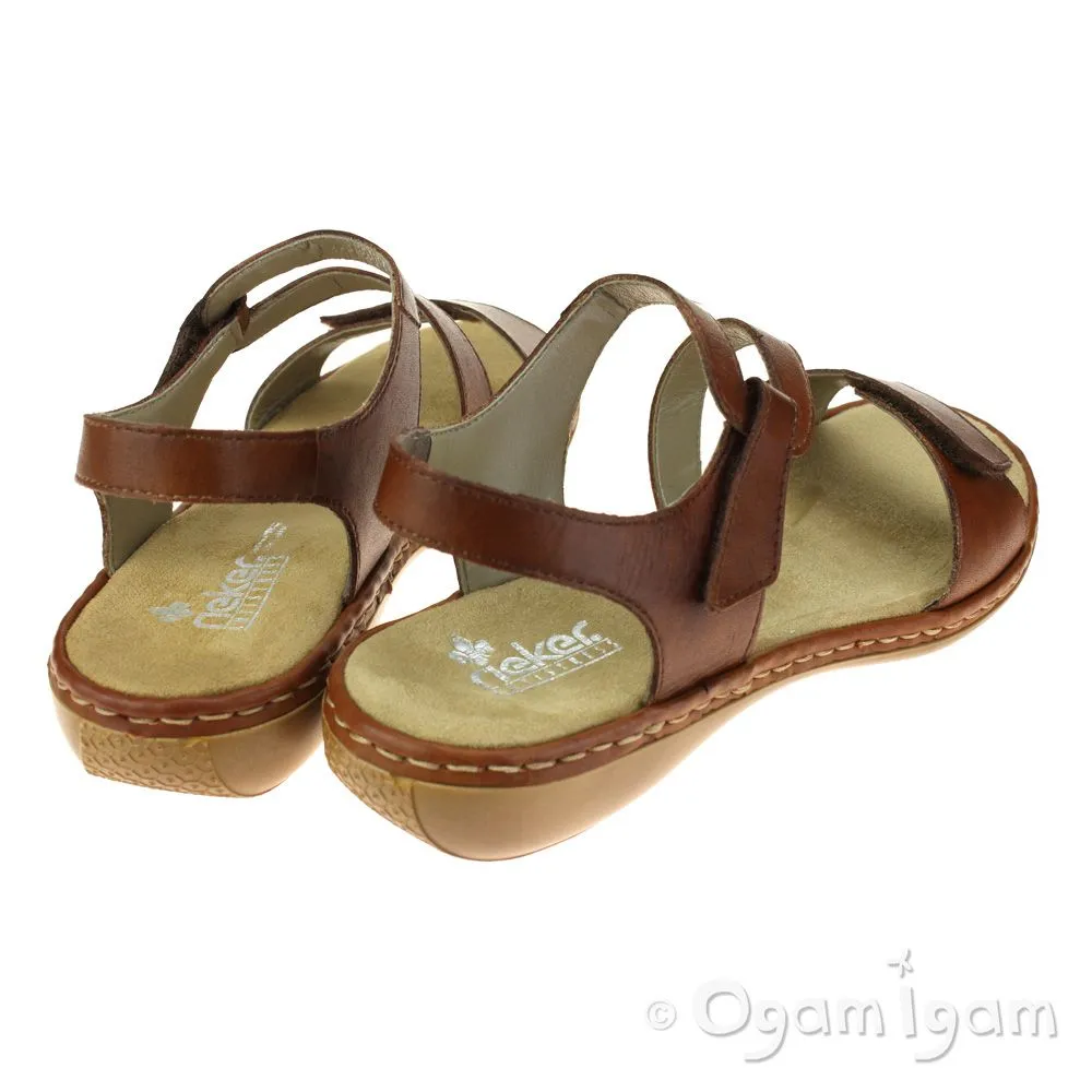 Rieker 659C724 Womens Reh Brown Sandal