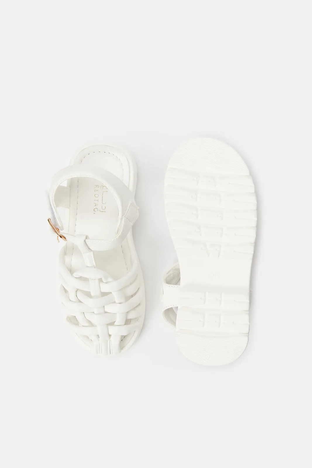 Senior Girls White Fisherman Sandal