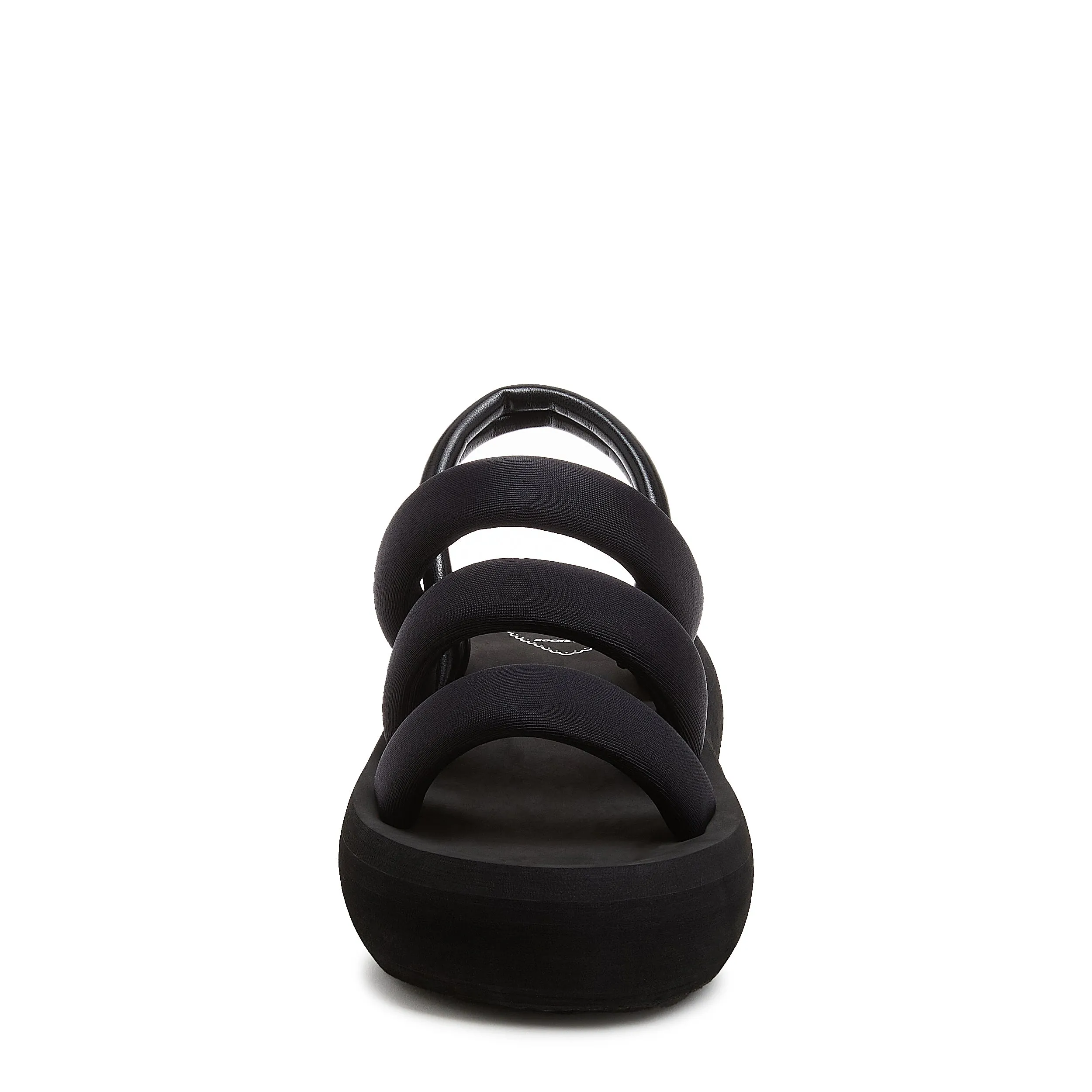 Smile Black Strappy Sandal