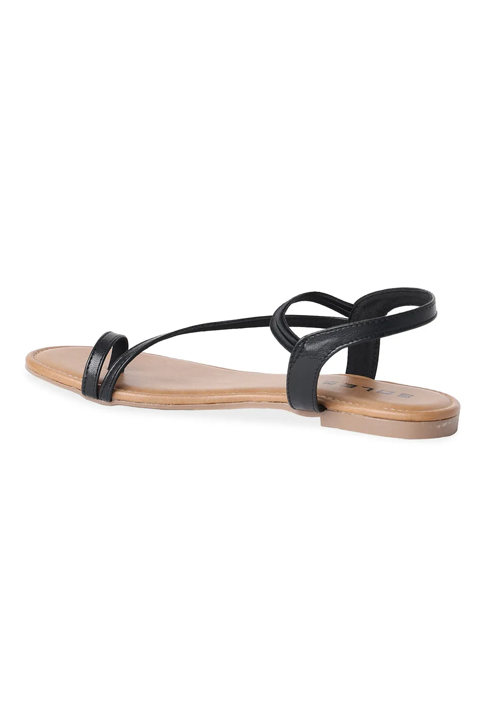 SOLES Toe Hold Flat Sandals