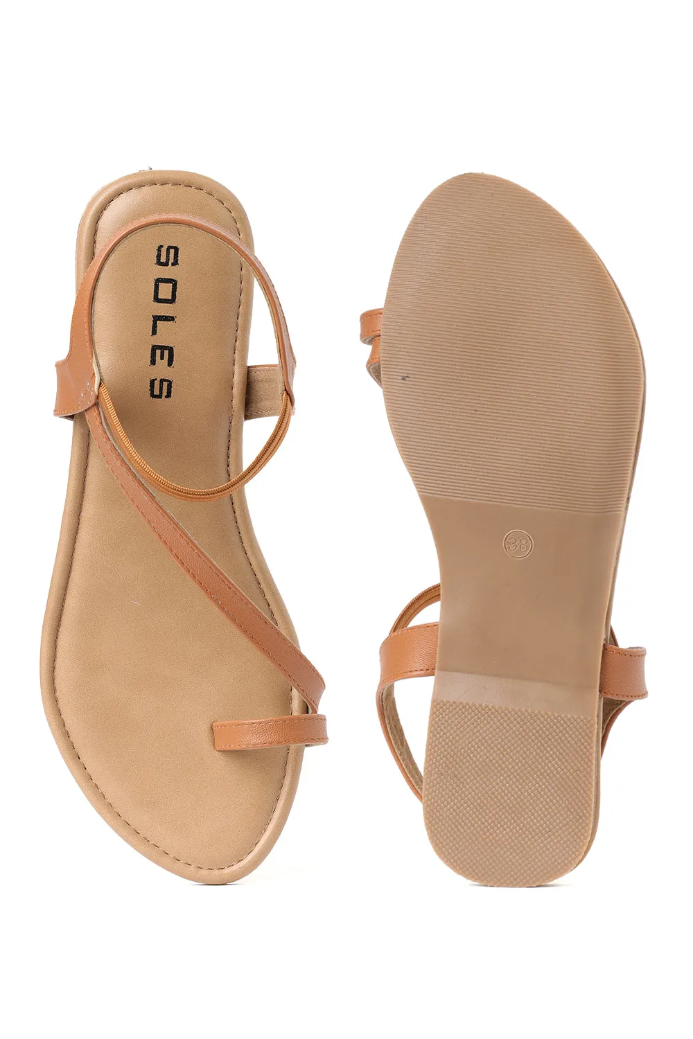 SOLES Toe Hold Flat Sandals