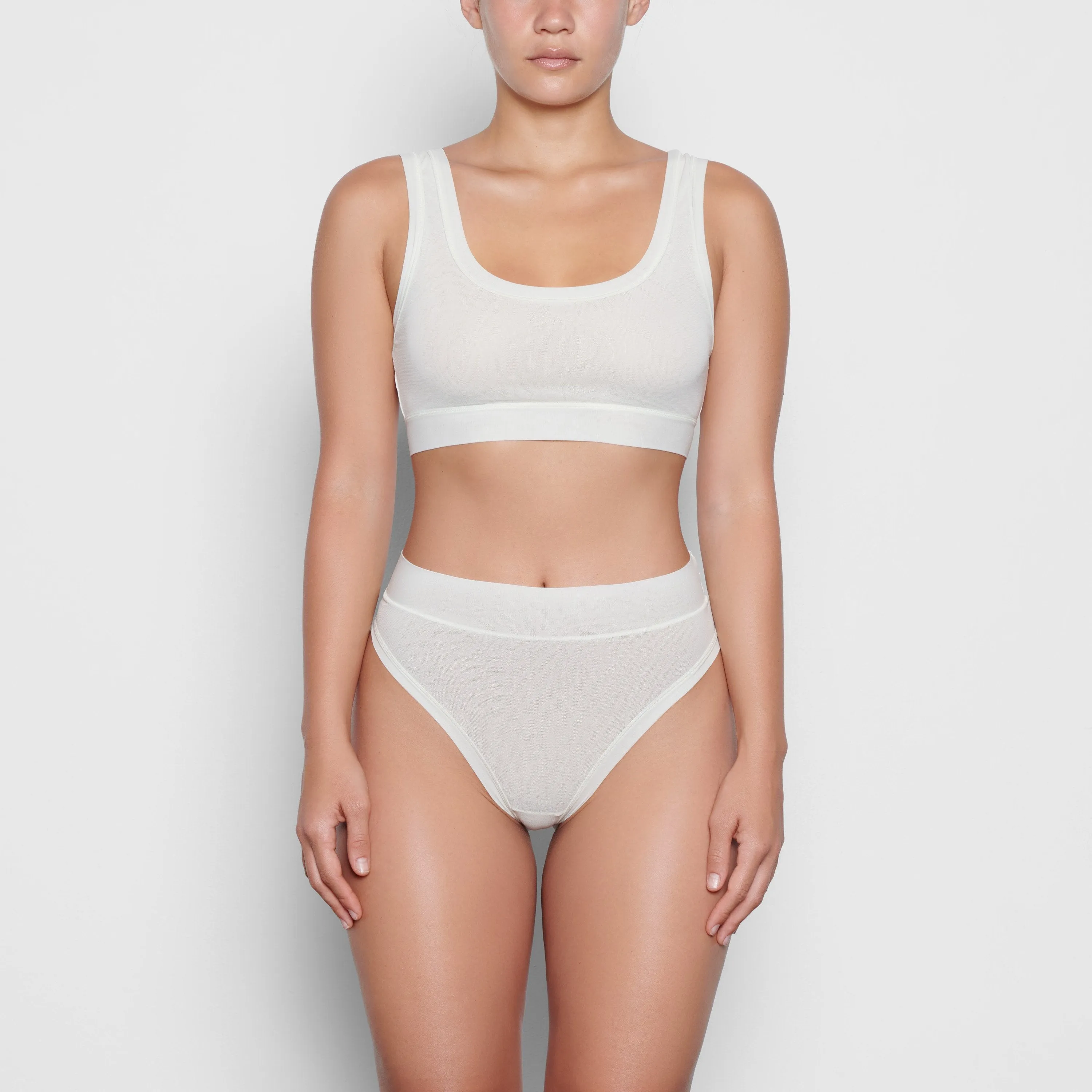 SUMMER MESH THONG | BONE