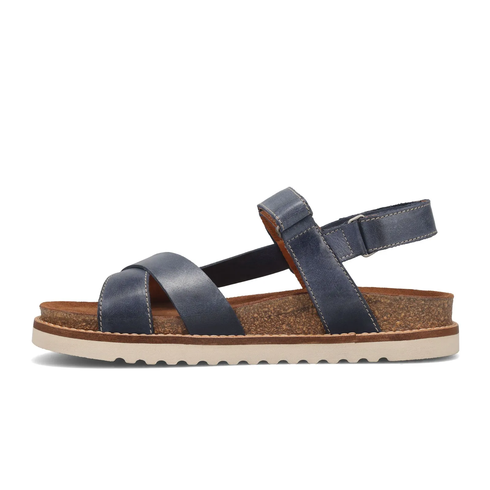 Taos Sideways Backstrap Sandal (Women) - Dark Blue