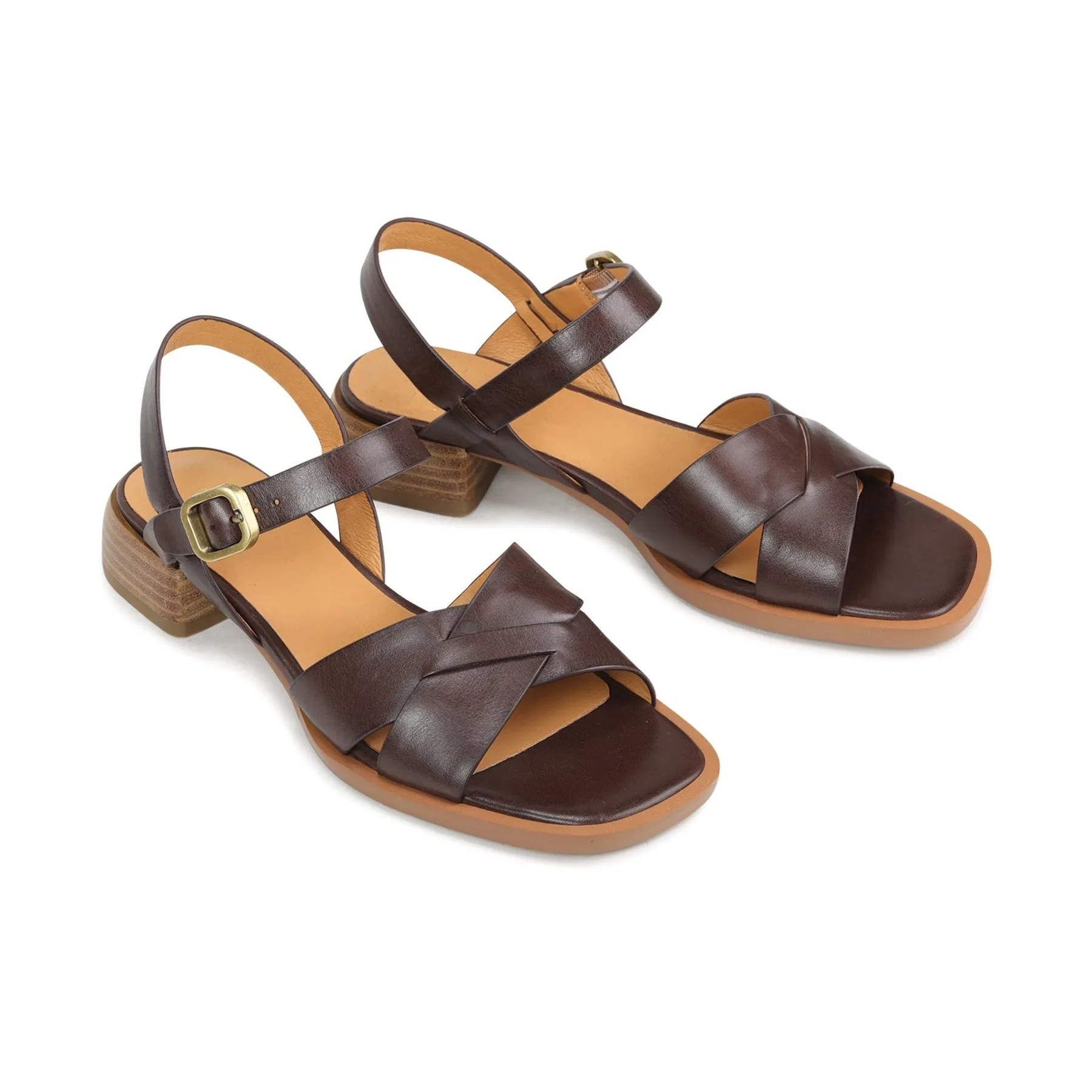 TEGA LEATHER SANDALS