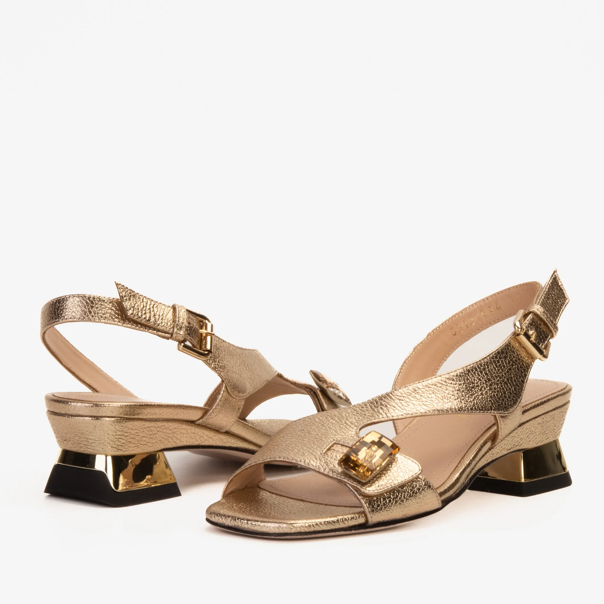 The Iconic Gold Leather Women Sandal